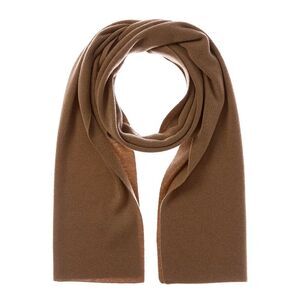 Sofiacashmere Full Needle Rib Wool & Cashmere-Blend Scarf, Brown